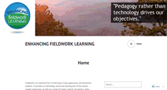 Desktop Screenshot of enhancingfieldwork.org.uk
